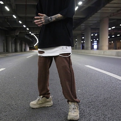Reverse stitching pants