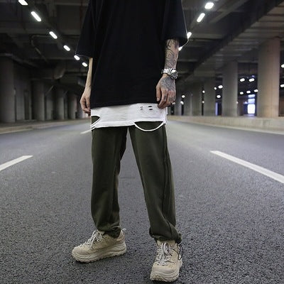 Reverse stitching pants