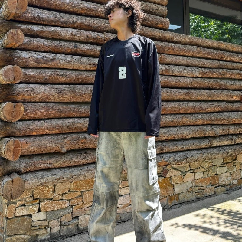 Long-sleeved T-shirt Men's And Women's Loose Bottoming Shirt