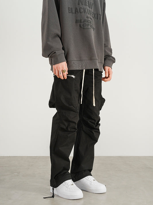 Loose Drawstring Cargo Pants